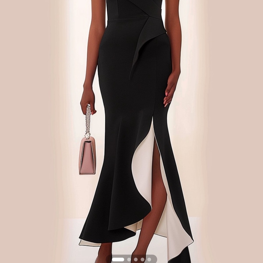 JJs House Black and White Wedding Dress